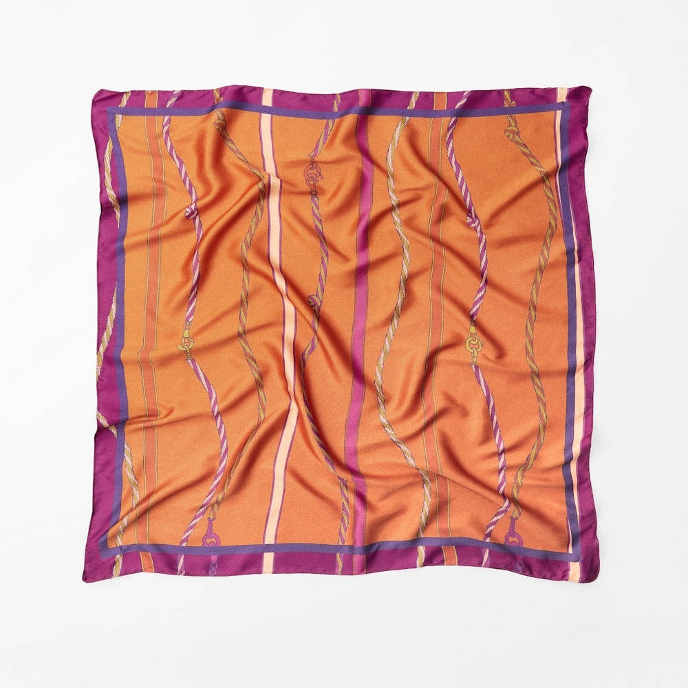 Zara Printed Satin Effect Scarf